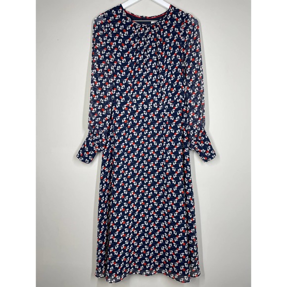 Boden Black and White Floral Maxi Dress - Picture 5 of 12